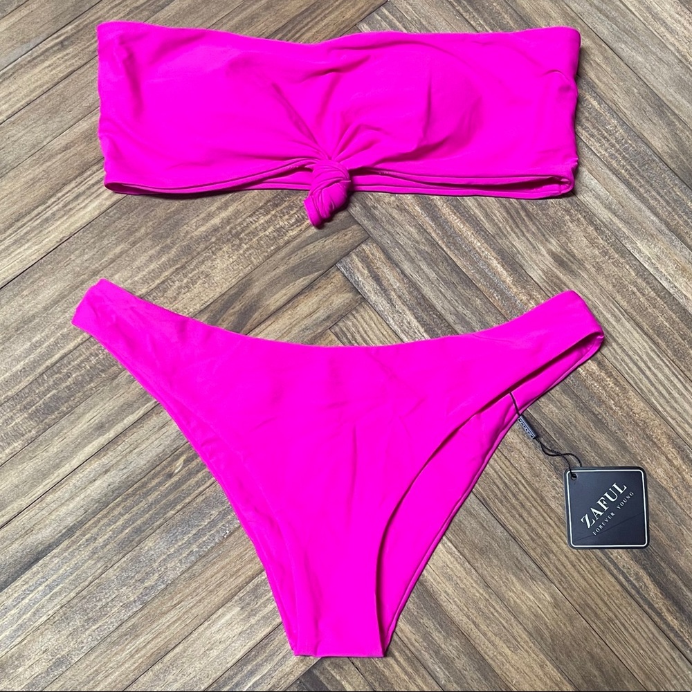 Womens size large zaful pink swimsuit